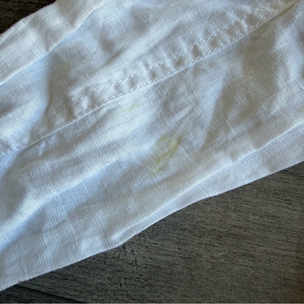 Michael Stars Jean Linen Jacket - white - size XS - Picture 8 of 8
